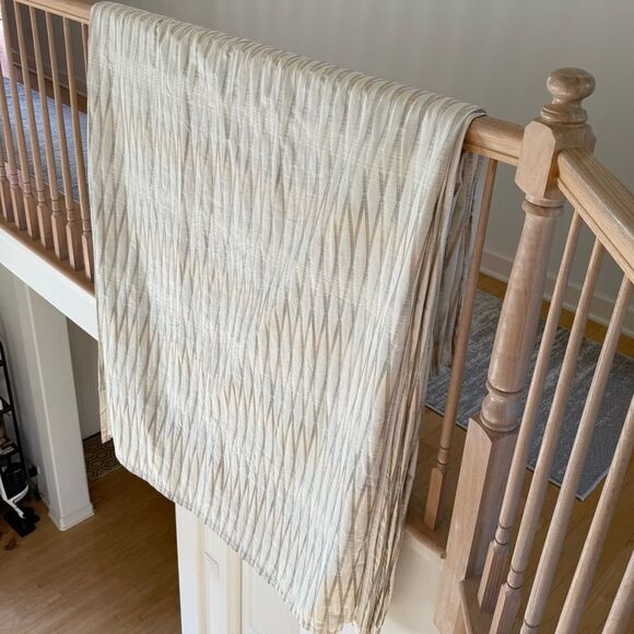 Luxury Drapes - Custom Jawara Grommet Curtain Panels Valeron Lustre Grommet Double Width Luxury Jacquard Window 2 Panels in Ivory 84